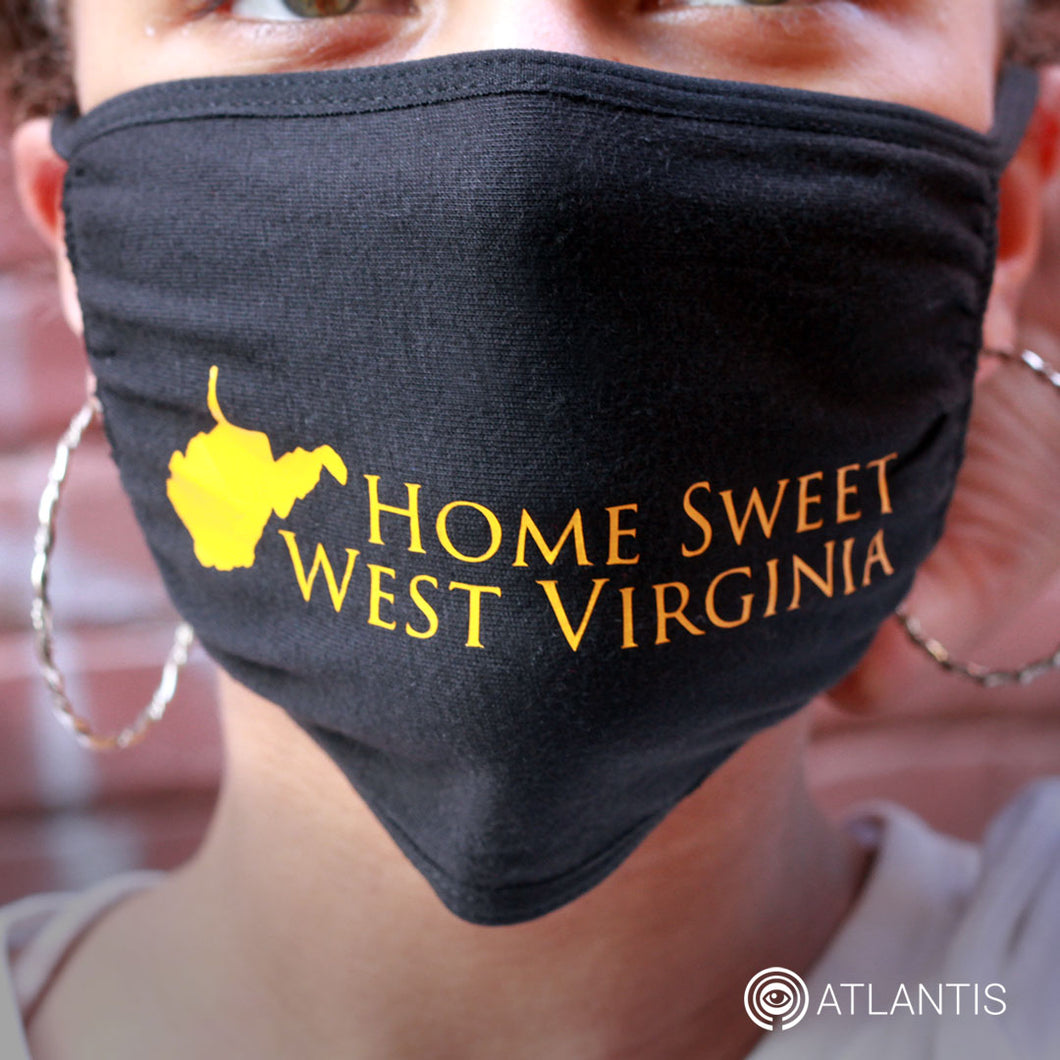 Home Sweet West Virginia Mask (V1) - Reusable Cotton Face Mask